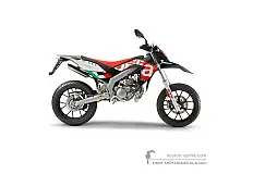 Adesivi per Aprilia SX50 2016 Limited Edition - Nero Rosso • Aprilia Adesivi OEM