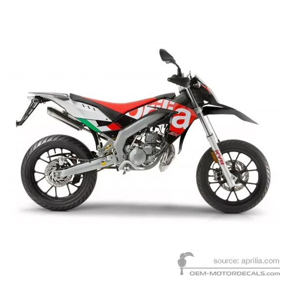 Adesivi per Aprilia SX50 2016 Limited Edition - Nero Rosso • Aprilia Adesivi OEM