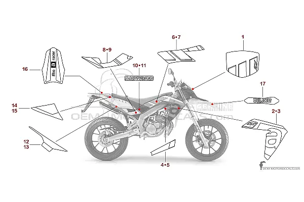 Aprilia SX50 2016 - Rood
