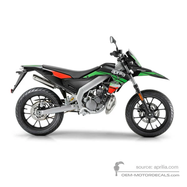 Naklejki do Aprilia SX50 2020 - Zielony • Aprilia Naklejki OEM