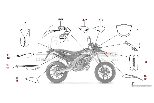 Aprilia SX50 2020 - Blanc