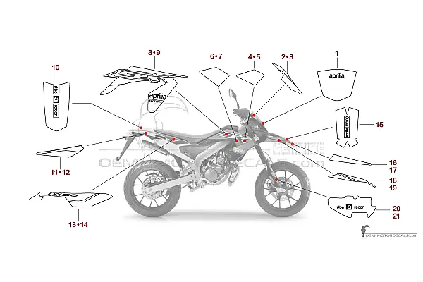 Aprilia SX50 FACTORY 2020 - Red