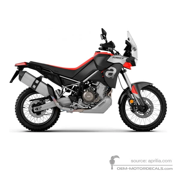 Decals for Aprilia TUAREG 660 2021 - Red • Aprilia OEM Decals