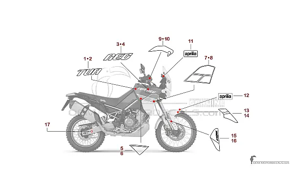 Aprilia TUAREG 660 2021 - Bleu