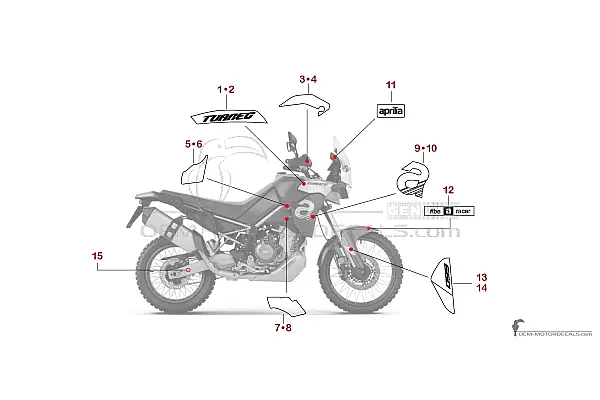 Aprilia TUAREG 660 2021 - Red