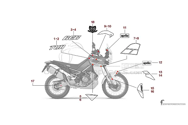 Aprilia TUAREG 660 2022 - Bleu