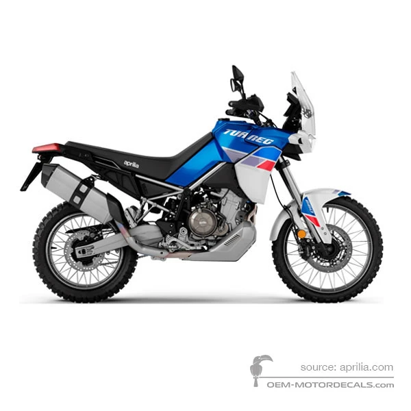 Pegatinas para Aprilia TUAREG 660 2023 - Azul • Aprilia Pegatinas OEM