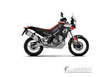 Adesivi per Aprilia TUAREG 660 2023 - Rosso • Aprilia Adesivi OEM