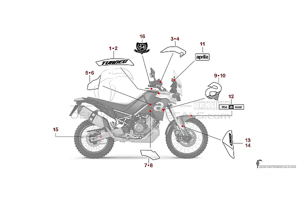 Aprilia TUAREG 660 2023 - Rosso