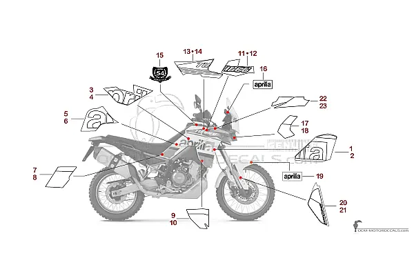 Aprilia TUAREG 660 2024 - Blanco