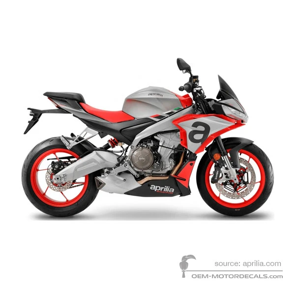 Decals for Aprilia TUONO 660 2021 - Gray • Aprilia OEM Decals