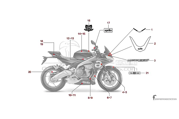 Aprilia TUONO 660 2021 - Noir