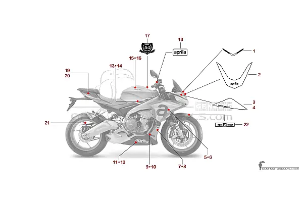 Aprilia TUONO 660 2021 - Gris