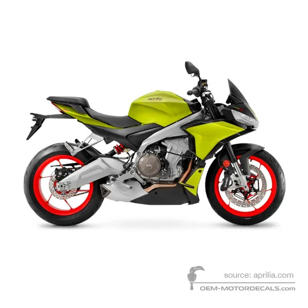 Decals for Aprilia TUONO 660 2022 - Golden • Aprilia OEM Decals