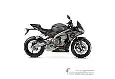 Autocollants pour Aprilia TUONO 660 2023 - Gris • Aprilia Autocollants OEM