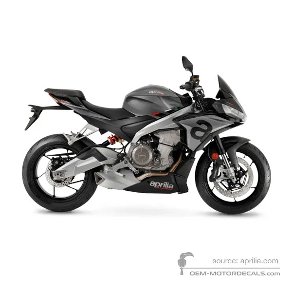 Aufkleber für Aprilia TUONO 660 2023 - Grau • Aprilia OEM-Aufkleber