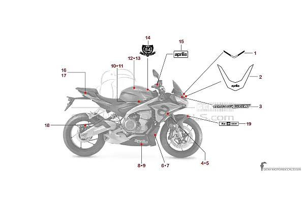 Aprilia TUONO 660 2023 - Gris