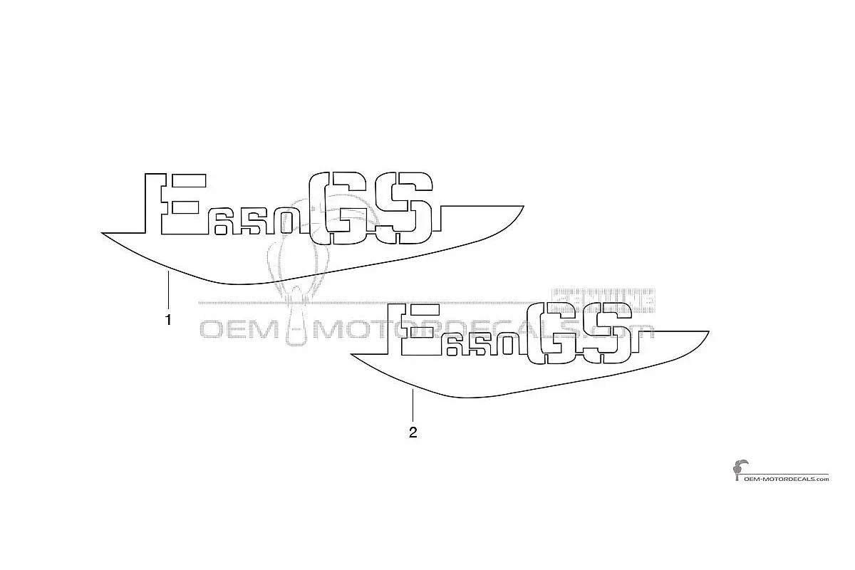 Stickers voor BMW F650GS 2005 - Geel • BMW OEM Stickers