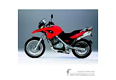 Stickers voor BMW F650GS 2005 - Rood • BMW OEM Stickers