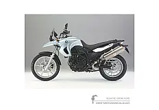 Stickers voor BMW F650GS 2007 - Zilver • BMW OEM Stickers