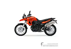 Decals for BMW F650GS 2010 - Orange • BMW OEM Decals