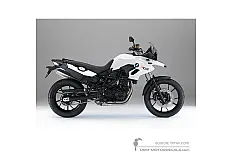 Naklejki do BMW F700GS 2014 - Biały • BMW Naklejki OEM