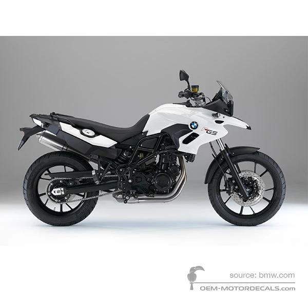 Pegatinas para BMW F700GS 2014 - Blanco • BMW Pegatinas OEM
