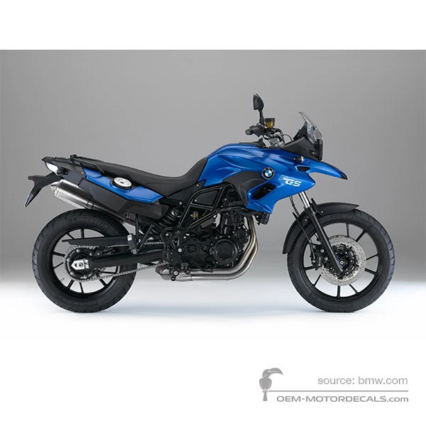 Stickers voor BMW F700GS 2014 - Blauw • BMW OEM Stickers