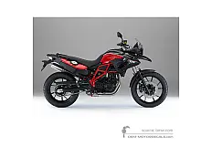 Autocollants pour BMW F700GS 2014 - Noir Rouge • BMW Autocollants OEM