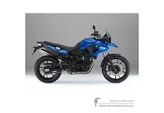 Autocollants pour BMW F700GS 2015 - Bleu • BMW Autocollants OEM