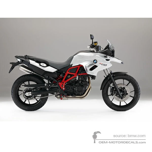 Naklejki do BMW F700GS 2016 - Biały • BMW Naklejki OEM