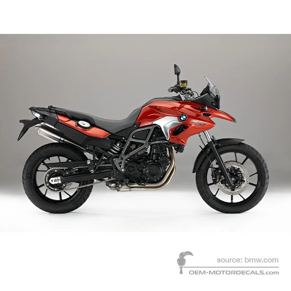 Naklejki do BMW F700GS 2017 - Pomarańczowy • BMW Naklejki OEM