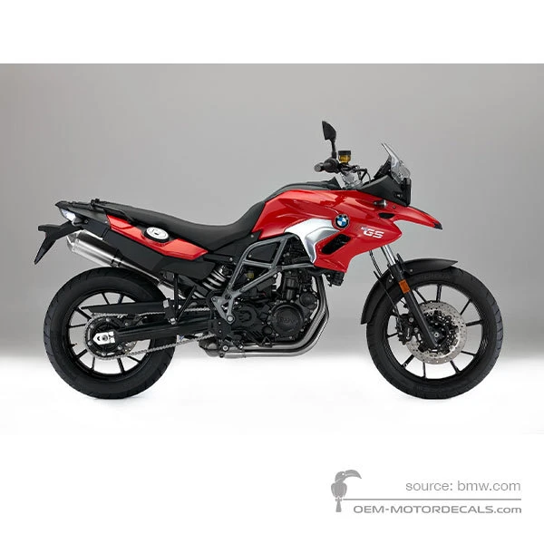 Pegatinas para BMW F700GS 2017 - Rojo • BMW Pegatinas OEM