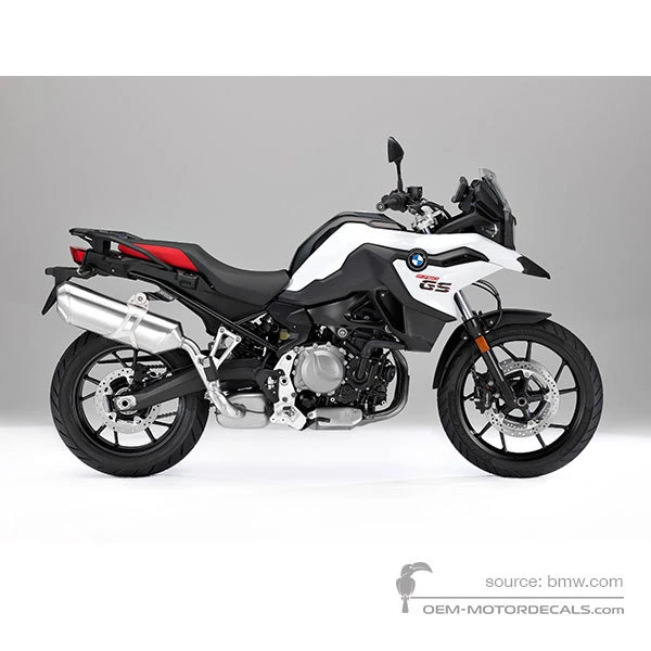 Aufkleber für BMW F750GS 2019 - Weiss • BMW OEM-Aufkleber