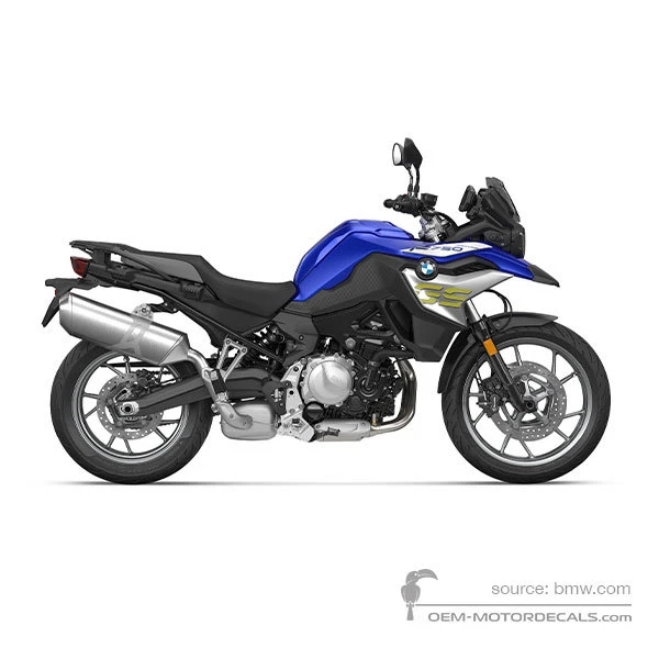 Decals for BMW F750GS 2020 - Blue • BMW OEM Decals