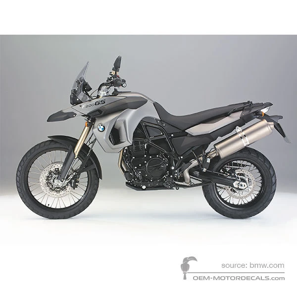 Naklejki do BMW F800GS 2008 - Srebrny • BMW Naklejki OEM