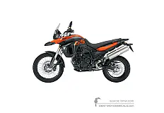 Stickers voor BMW F800GS 2010 - Oranje • BMW OEM Stickers