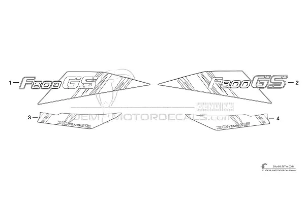 BMW F800GS 2010 - Wit