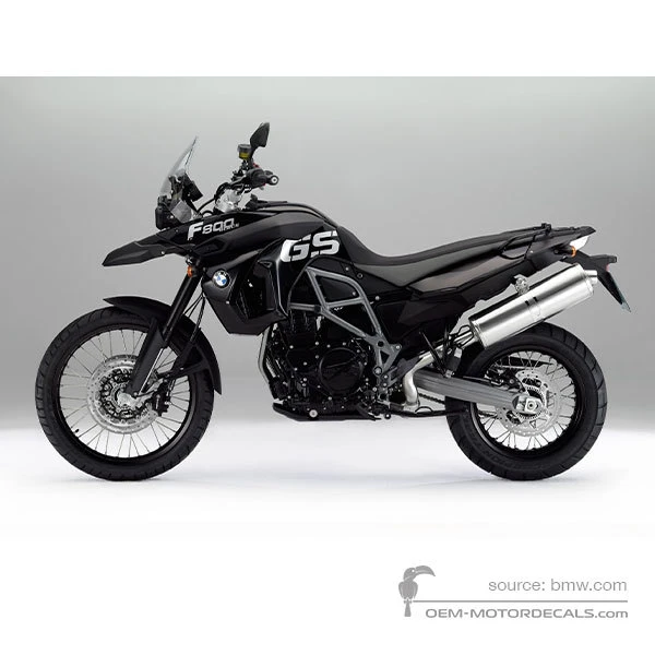 Decals for BMW F800GS 2011 - Black • BMW OEM Decals