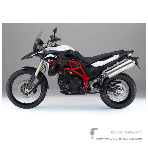 Decals for BMW F800GS 2015 - Black White • BMW OEM Decals