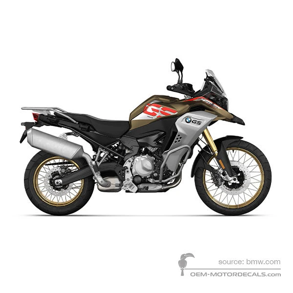 Adesivi per BMW F850GS Adventure 2022 - Marrone • BMW Adesivi OEM