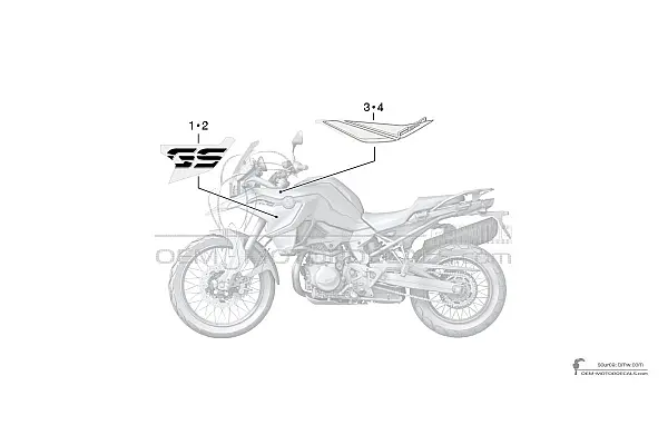 BMW F850GS 2018 - Wit