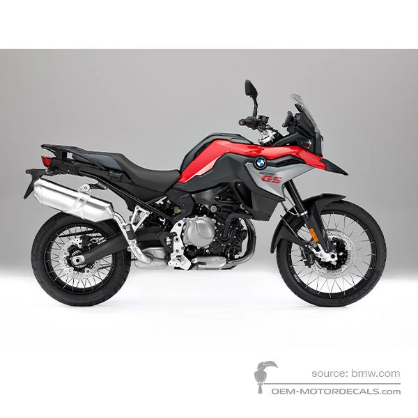 Naklejki do BMW F850GS 2018 - Czerwony • BMW Naklejki OEM