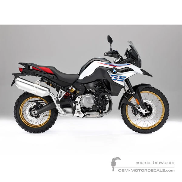 Aufkleber für BMW F850GS 2018 - Weiss • BMW OEM-Aufkleber