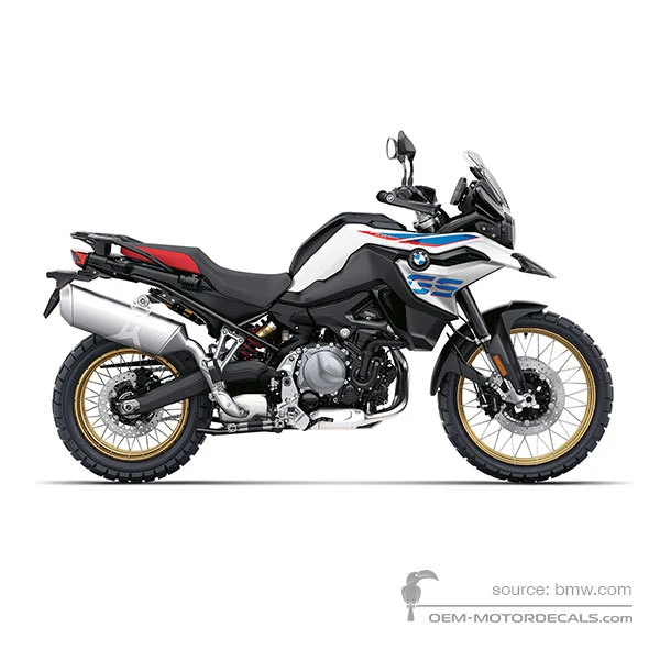 Aufkleber für BMW F850GS 2020 - Weiss • BMW OEM-Aufkleber
