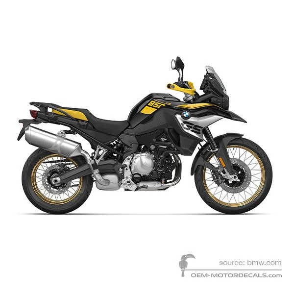 Naklejki do BMW F850GS 2020 - Czarny • BMW Naklejki OEM