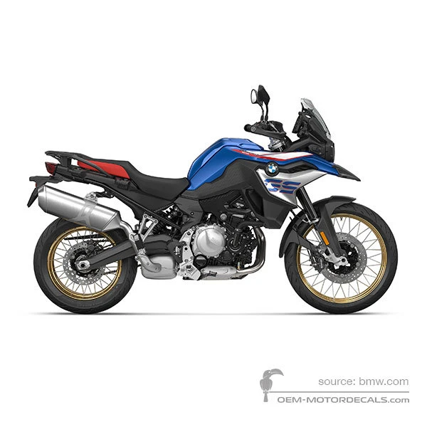 Aufkleber für BMW F850GS 2021 - Blau • BMW OEM-Aufkleber