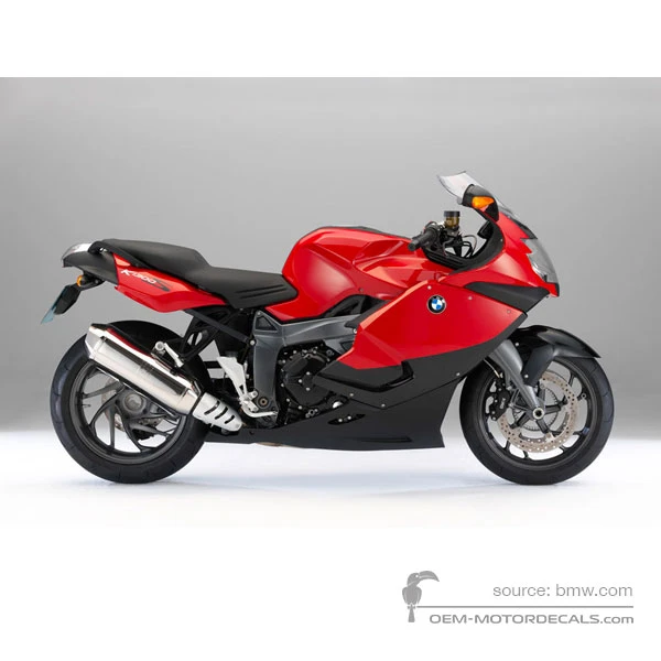 Naklejki do BMW K1300S 2012 - Czerwony • BMW Naklejki OEM