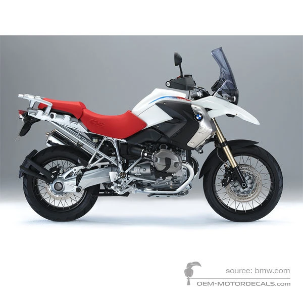 Aufkleber für BMW R1200GS 2010 - Weiss • BMW OEM-Aufkleber