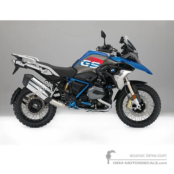 Decals for BMW R1200GS 2017 - Blue • BMW OEM Decals